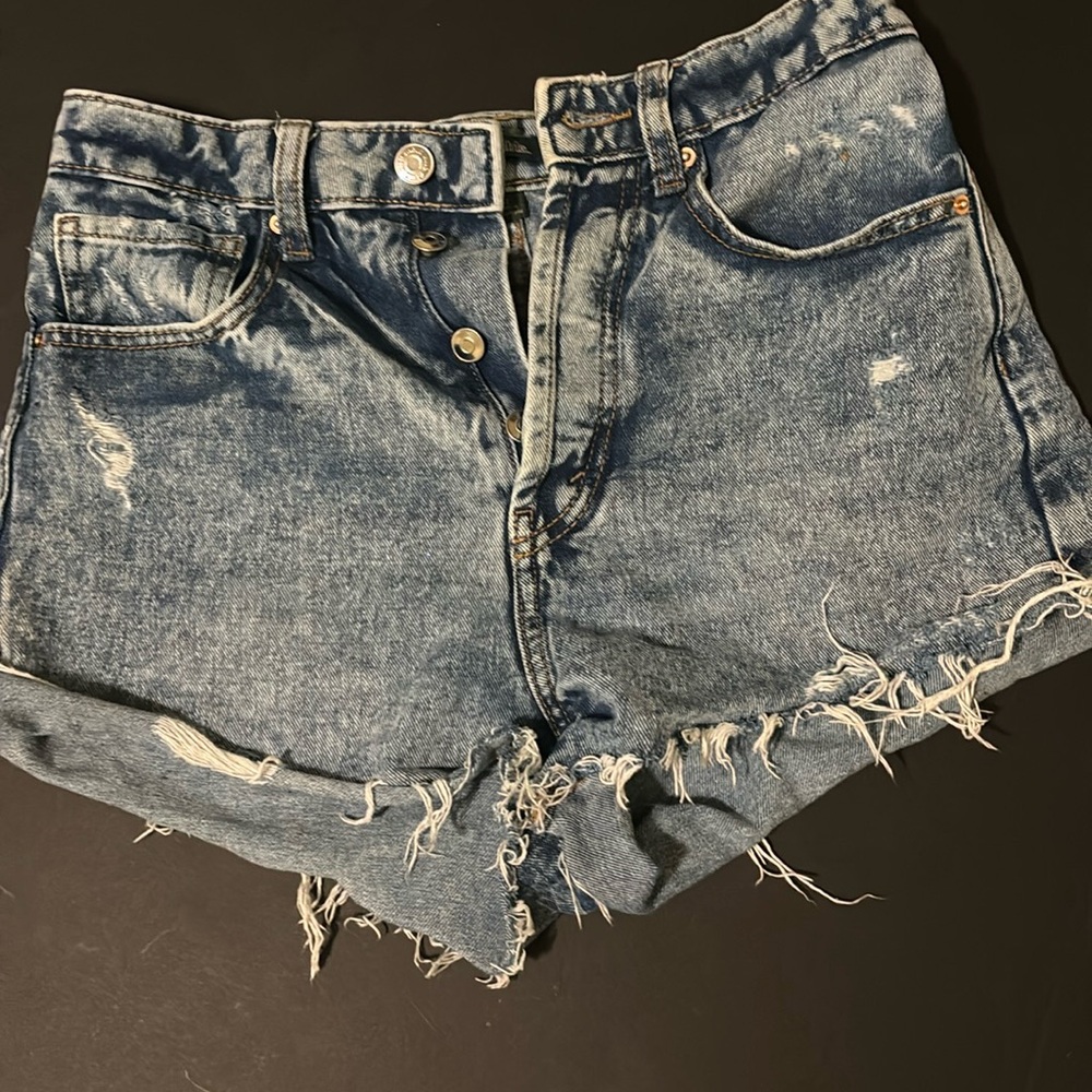 High Rise Cutoff Shorts